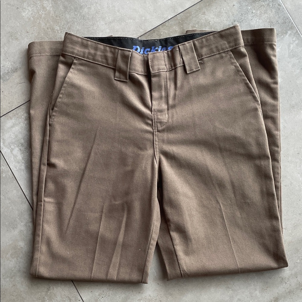 Dickies Flex Boys Slim Taper Brown Pants